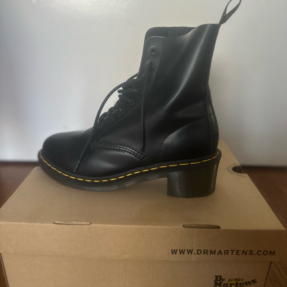 Dr. Martens Black Leather Women's Boots